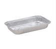 4 lb Oblong Foil Pan, 12.5" x 8 3/8" x 1.75" - 250 pcs