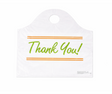 21" x 18" x 10" Large Wave Top Handled Thank you Bags - 500 pcs