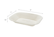 9" x 7" GreaseEase Molded Fiber Food Tray - 500 pcs