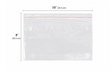 Lip & Tape Resealable Bag, 10" x 8" LP, 1.25 mil, PP - 1000 pcs