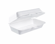Dart Foam Hinged Container (Non Perf) Hot Dog 7 1/8" x 3 3/4 "x 2 1/4" -  500 cs