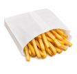 French Fry Bag, White, 4.5" x 4.1". Grease-Resistant - 2000 pcs