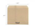 French Fry Bag, Kraft, 4.5" x 4.1", Grease-Resistant - 2000 pcs
