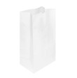 Paper Bag, 20 lb (Shorty), White - 500 pcs