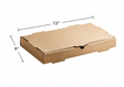 9" x 13" Flatbread Box, Kraft - 50 pcs