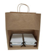 Kraft Paper Shopping Bags, 14" x 10" x 15.75" Kraft 200 pcs