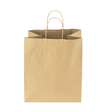 Kraft Paper Shopping Bags, 13" x 7" x 17" Kraft - 250 pcs