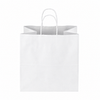 Paper Shopping Bags, JR Mart, 13" x 7" x 13" White - 250 pcs