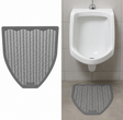 Hospeco Urinal Floor Z-Mat Deodorized Fresh Scent Gray - 6 / cs