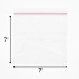 7" x 7" LP, 1.25 mil, PP Lip and Tape Reseal Bag - 1000 pcs 7" x 7" LP, 1.25 mil, PP Lip and Tape Reseal Bag - 1000 pcs