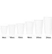 Paper Hot Cup (90mm), White, 16oz, 1000 Pcs
