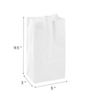 Paper Bag, 4 lb, White - 2,000 pcs