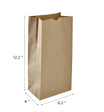 Paper Bag, 8 lb, Kraft - 1,000 pcs