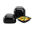 PET Square Bowl 32oz, Black - 300 pcs