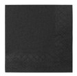 Napkin, Beverage, 9.5" x 9.5",  2 Ply Premium, 1/4 Fold, Black - 4,000 pcs