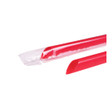 9" Diagonal Cut Colossal Straws (10mm) Poly Wrapped, Red - 1,600 pcs