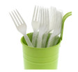 Fork, HW, Ind Wrapped, White, PP  - 1000