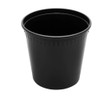 24oz PP Black Plastic Inj Mold Deli Containers &  Lids (117mm) - 240 sets