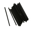 Straw, 5.75", Jumbo, Unwrapped, Black, 2,500 pcs