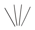 Straw, 7.75", Jumbo, Unwrapped, Black, 10/500 - 5,000 pcs