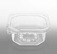 12 oz PET Tamper Resistant Square Container, Clear - 400 pcs