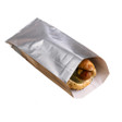 Foil/Paper Hot Dog Bag, Silver,  3.5" x 1.5" x 8.5" - 1000 pcs Foil/Paper Hot Dog Bag, Silver,  3.5" x 1.5" x 8.5" - 1000 pcs
