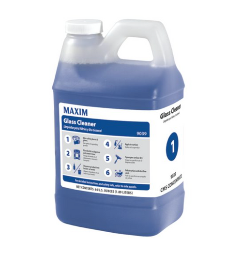 Midlab, #1 Glass Cleaner, Blue,  64 oz -  4 / cs