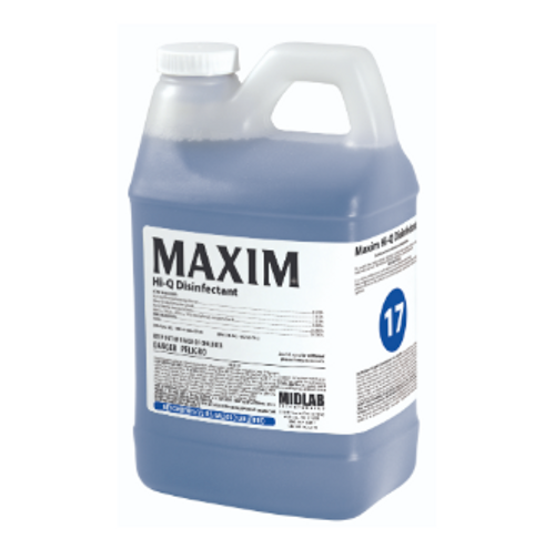 Midlab, #17 Maxim Hi-Q Disinfectant, Floral, 64oz - 4 / cs