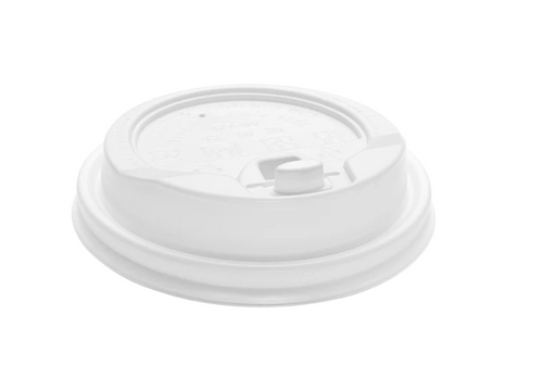 Lid Dome Sipper with enclosure, for Hot Cup (90mm), White, Fits 10-24oz, 1000 Pcs