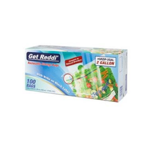 Double Zip Reclosable 2 Gallon Bag 13" X 15.63" LDPE Clear - 100 pcs