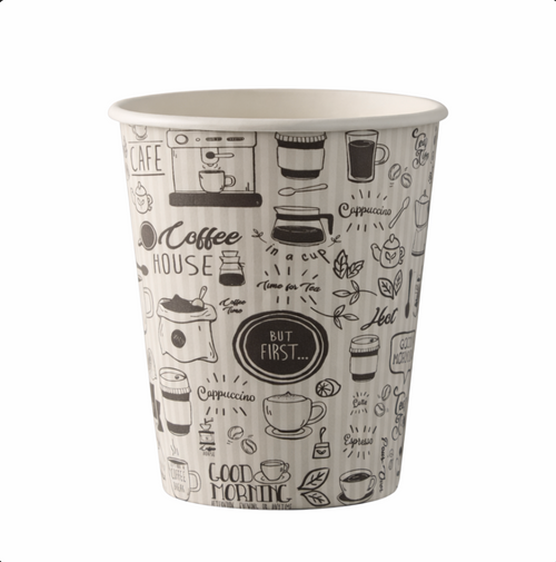 Paper Hot Cup (90mm), Coffee House Print, 12oz, 1000 Pcs