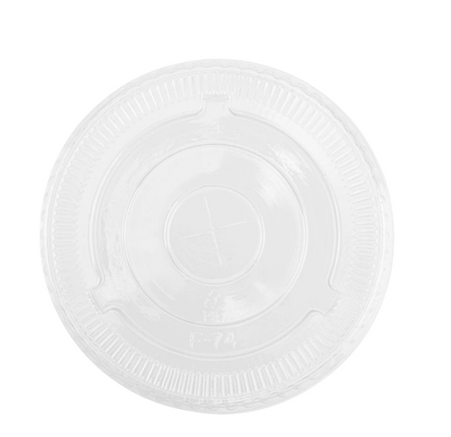 PET Flat Lids, 74mm - Fits (74mm) - 1,000 pcs