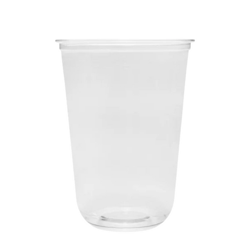 PET U-Shaped Plastic Cold Cups, 20oz, (98mm) - 1,000 pcs