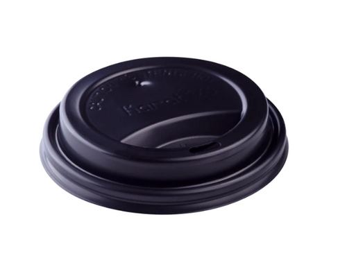 Lid Dome Sipper, for Hot Cup (90mm), Black, Fits 10-24oz, 1000 Pcs