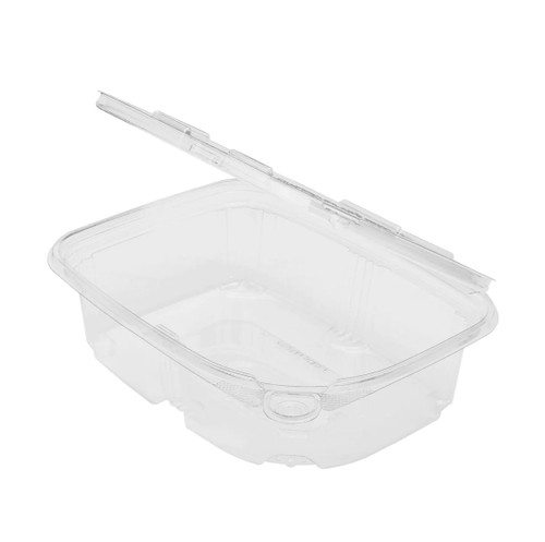 Hinged Deli Container with Lid 24 oz PET Tamper Resistant - 200 pcs