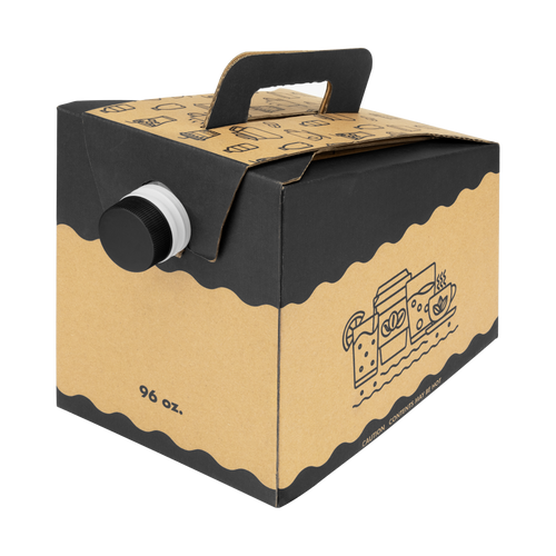 Beverage Take-Out Container, 96oz - 25 pcs