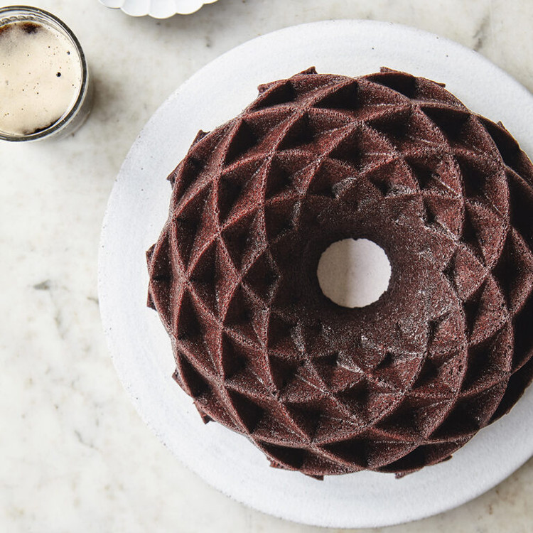 Chocolate & Irish Stout Bundt Cake with Soured Cream Frosting