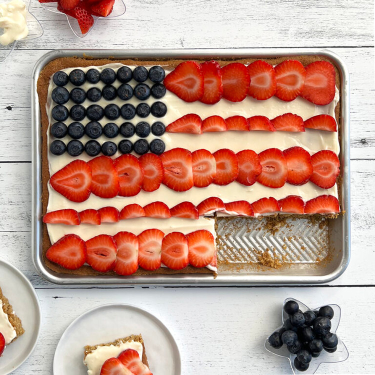 Gluten Free Sheet Pan Flag Fruit Pizza Gluten Free Sheet Pan Flag Fruit Pizza