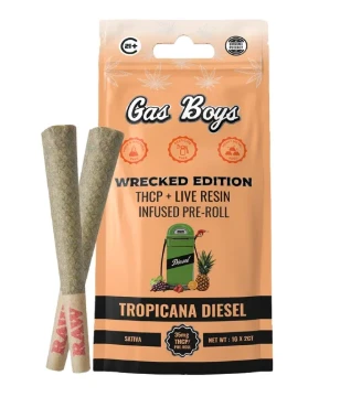 Gas Boys - Wrecked Edition THC-P Live Resin Infused Pre-Roll - 1g - 2 Count