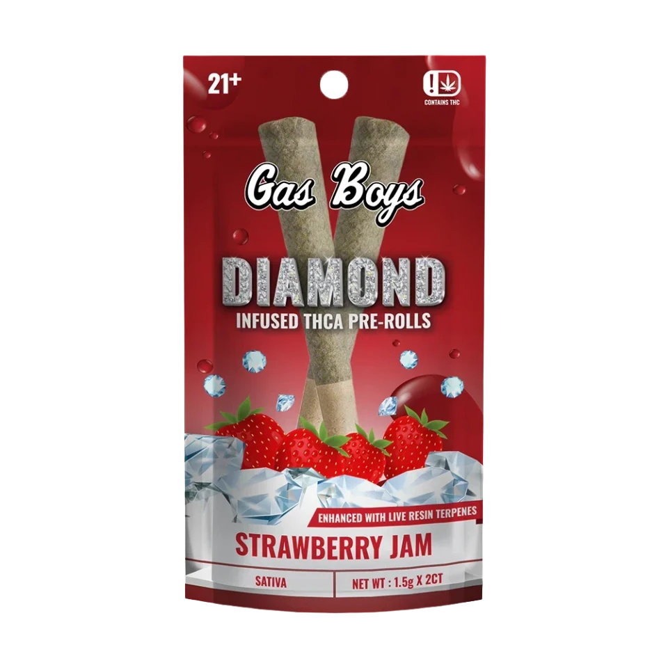 Gas Boys - Diamond Infused THC-A Preroll - 1.5g - 2 Count