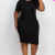 Plus Size Ribbed Body-Con Midi Dress - Soft, Stretch Knit Fabric