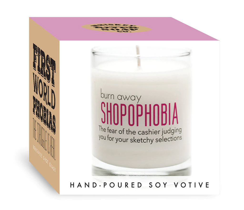 Shopophobia Shot Glass Candle