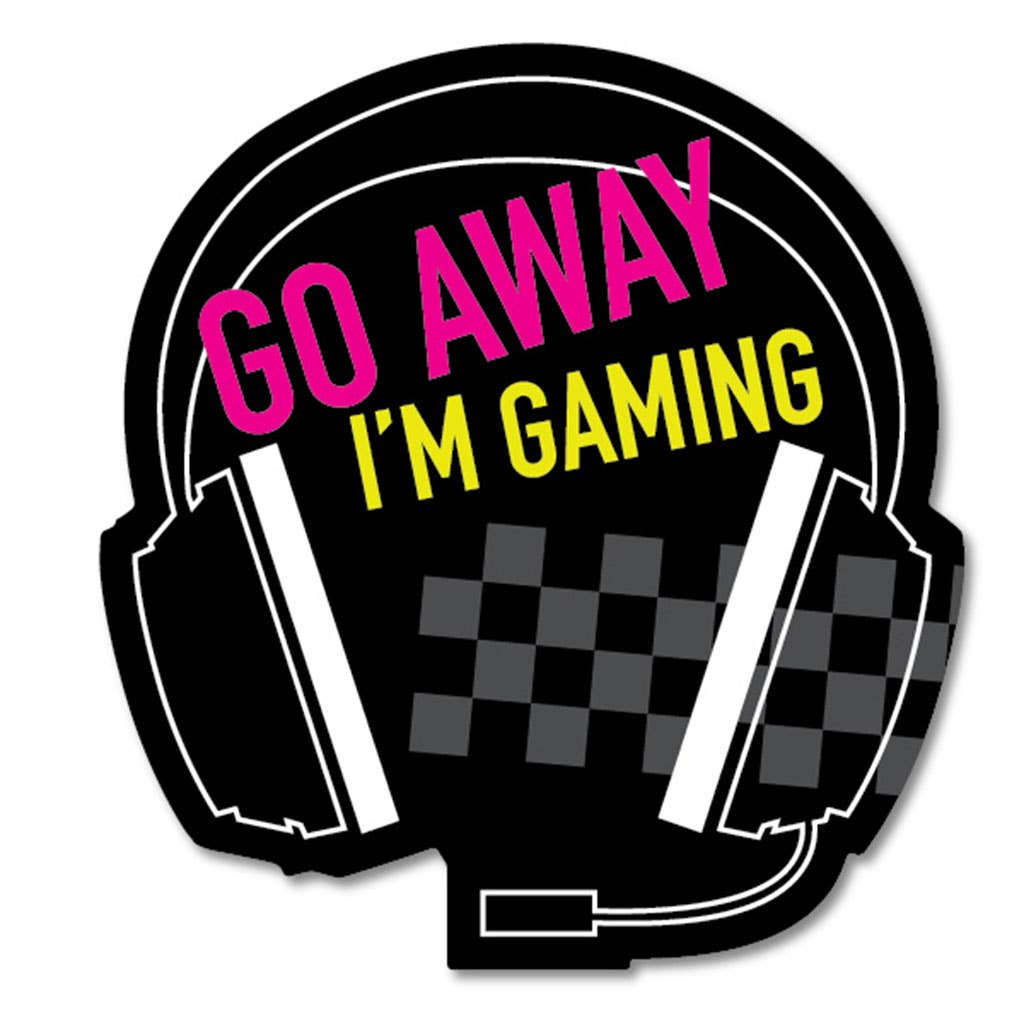 Go Away I'm Gaming Sticker