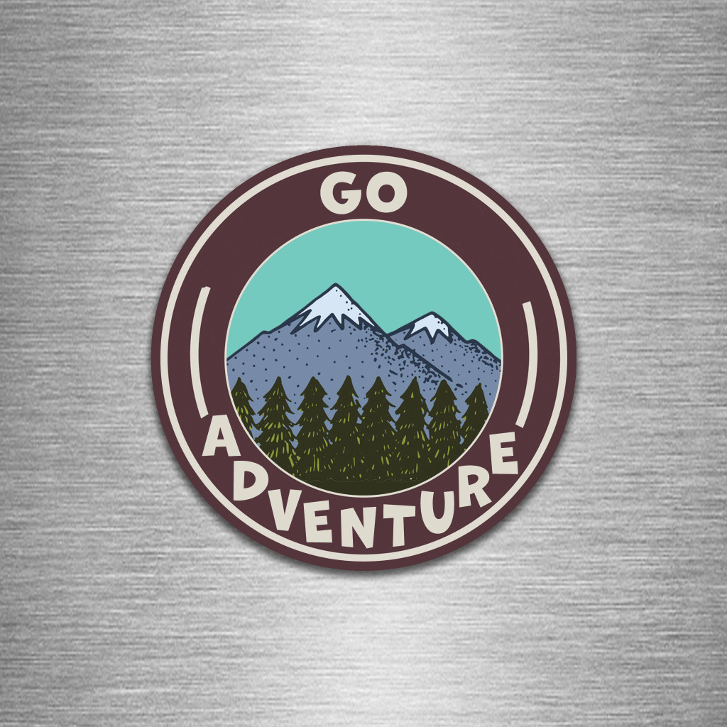 Go Adventure round magnet