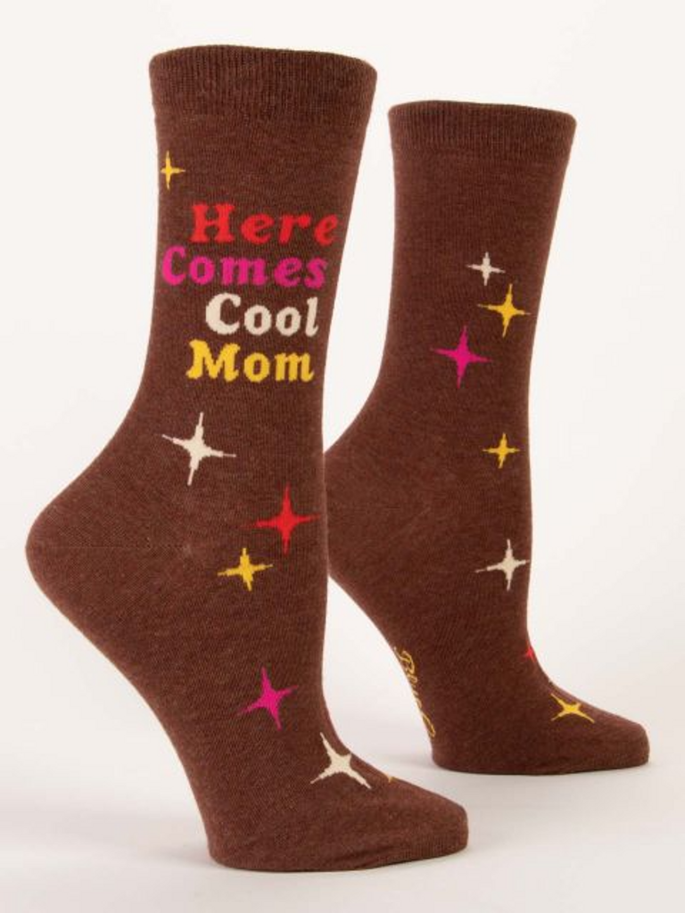 Here Comes Cool Mom Women's Crew Socks