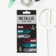 NOW/LATER Metallic Sticky Flags