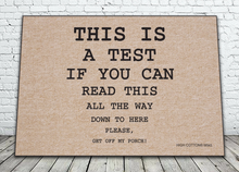 This is a Test Doormat