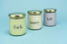 Fuck, Marry, Kill 3-Pack Candles