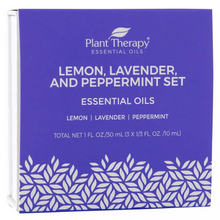 Lemon, Lavender and Peppermint 10ml Essential Oil Set