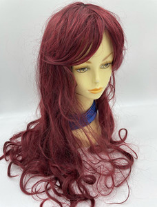 Full cap long hair wig with cut bangs Full cap long hair wig with cut bangs